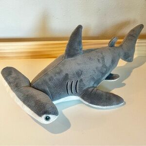 Gray Plush Hammerhead Shark Toy